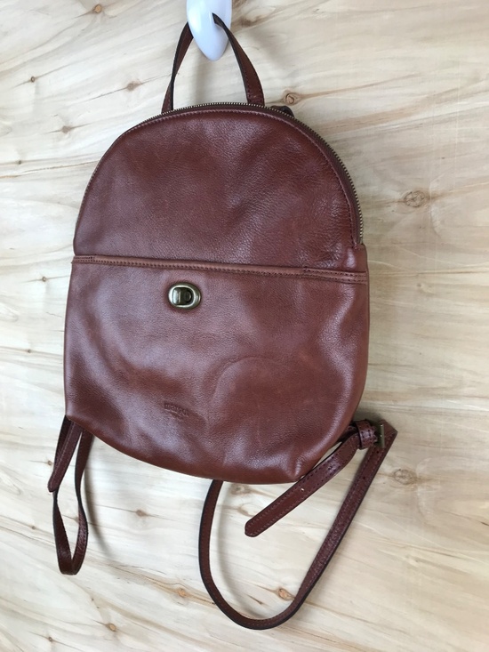 Vintage Margot New York Soft Brown Leather Backpack Purse EUC main image 11